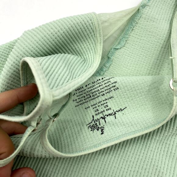 Free People movement mint green ribbed cami XS/S - Picture 5 of 5